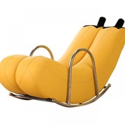 创意单人懒人沙发香蕉躺椅摇椅摇摇椅个性可爱卧室现代小户型沙发
