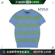 韩国直邮POLO 毛衣 POLOAL PROEN 女士 棉 BLEND 短袖 毛衣 条