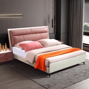 好梦软床现代简约1.5米真皮床轻奢主卧大床双人1.8m米婚床
