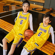 Nike耐克运动服球衣大童23春季6号篮球训练球衣无袖背心T恤女黄色