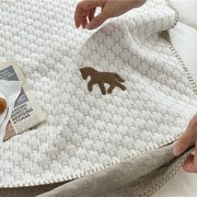 有机婴儿棉h针织，夏被空调毯子夏季薄毯新生，宝宝盖毯多功能小