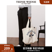 TeenieWeenie小熊奥莱秋冬简约休闲帆布包单肩包大容量女