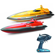 儿童玩具礼物时尚大型高速遥控船竞速快艇水上玩具夏天船模充电动