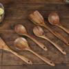 泰国柚木勺铲子饭勺漏勺，无漆实木头汤勺，家用不粘锅专用锅铲木铲子