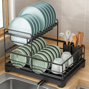 厨房碗架沥水架单层水槽置物架家用台面碗筷，收纳碗碟多功能收纳盒