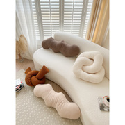 北欧ins泰迪绒异形抱枕，家用客厅沙发靠垫，含芯床头靠背