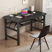 折叠书桌家用简易台式电脑桌，办公桌卧室学习写字桌子，长方形培训桌