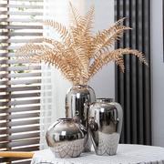 欧式轻奢陶瓷花瓶摆件，客厅插干花创意，电视柜餐桌现代家居软装饰品