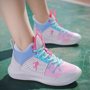女童篮球鞋春秋季潮鞋2024皮面儿童鞋子防滑中大童女孩运动鞋