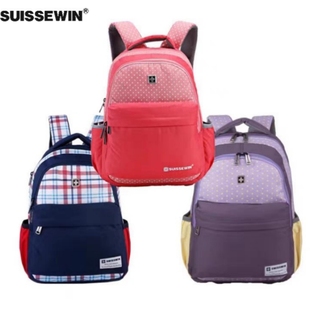 suissewin双肩包1-4年级小学生书包，中学生背包大学生休闲减压包包