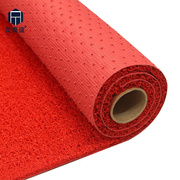 丝圈地垫防滑丁底脚垫，酒店商场地毯门垫红色，1.2cm厚80*120cm