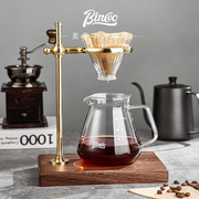 bincoo复古咖啡手冲壶实木，支架手冲咖啡壶，套装手冲滤杯咖啡器具