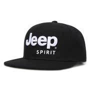 jeep吉普棒球帽夏季平(夏季平)沿帽男女款潮牌字母，平檐男士刺绣帽子潮