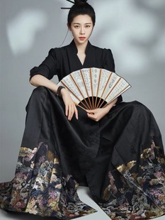 汉服女款夏季中国风元素上衣，改良旗袍新中式女装，国风马面裙女套装