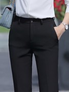 黑色西裤女西装秋裤，春正装直筒垂感工作裤，灰色显瘦长裤西裤职业裤