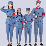 小红军衣服儿童军装八路军新四军卫兵服装套装红星闪闪六一演出服