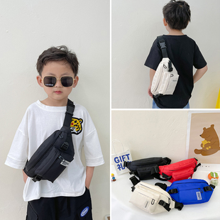 韩版男童包包帅气时尚，斜挎包出游百搭单肩包儿童胸包宝宝腰包背包