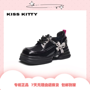 Kiss Kitty2023铆钉链条时尚休闲松糕方头粗跟单鞋 SA43149-36