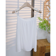 51238棉质纯色薄款内搭小吊带夏季女装，极简文艺棉质打底衫