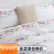 外贸纯棉斜纹单双人被套床单1.5米被单1.8/2.0m被罩加大床单被套