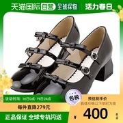 日本直邮夢展望女士，鞋子黑色高帮平底圆头，舒适简约梦展望女鞋