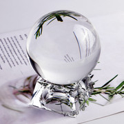 8cm透明水晶球摄影拍照魔术，杂技表演道具招财，办公家居玻璃球摆件