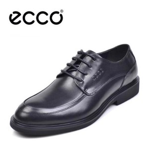 ECCO爱步男鞋牛皮系带商务正装德比鞋百搭青年皮鞋结婚鞋 640624