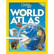 英文原版NationalGeographicKidsWorldAtlas国家地理儿童世界地图集第六版陆地海洋生物动物知识绘本儿童书籍
