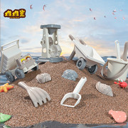 儿童沙滩车玩具套装宝宝铲沙挖沙子沙漏玩沙子工具，加厚小铲子和桶
