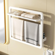 包安装碳纤维电热毛巾架智能浴巾架卫生间加热烘干浴室置