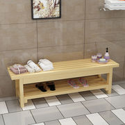 长条凳实木浴室澡堂健身房，家用花盆花架阳台，凳碳化木原木换鞋凳子