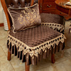 欧式餐椅垫美式桌布椅套套装高档奢华毛绒家用椅子坐垫靠背凳子罩