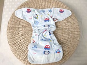 新生婴儿尿布兜可洗防水透气纯棉固定裤100%全棉防漏尿芥子