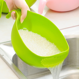 米器洗米筛漏塑料，米盆篮厨房用品沥水篮洗菜篮子洗菜盆