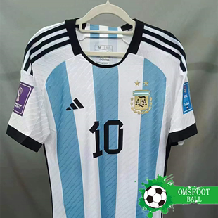 2022阿根廷国家队主场，10号梅西球迷版足球服足球球衣男hf2158