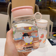 韩国大容量水杯带过滤网男女，便携杯子创意简约泡，花茶玻璃杯随手杯