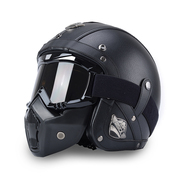 巡航复古半盔哈雷4分之3盔美式复古机车瓢盔摩托车头盔机车安全帽