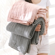 毛巾被夏季薄款纯棉单人，双人四层纱布，被子大人全棉柔软床单毛盖毯