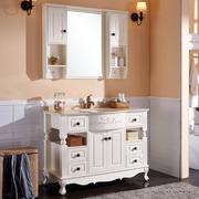 欧式浴室柜组合橡木古典洗脸盆欧式浴柜落地高档卫浴柜