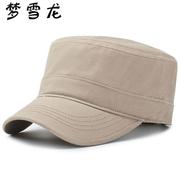 棒球帽韩版潮春季鸭舌帽时尚休闲平顶帽遮阳帽中年高端0408k