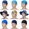 blowind儿童泳衣布料泳帽，双面防晒遮阳帽，舒适运动泳装小孩游泳帽