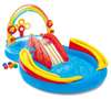 彩虹滑梯喷水池婴幼儿童充气游泳池，戏水沙池海洋球池
