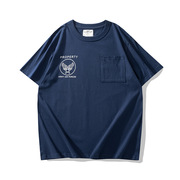军事风阿美咔叽空军T恤圆领美式ARMY AIRFOUCE复古口袋短袖T恤TEE