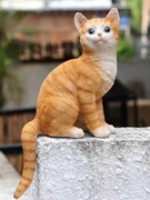 创意可爱小猫摆件花园家居电视柜桌面摆件庭院阳台露台装饰工艺品