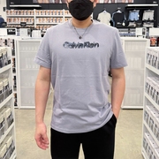 CK Calvin Klein 男士春夏新款潮流刺绣晕染幻影字母圆领短袖T恤