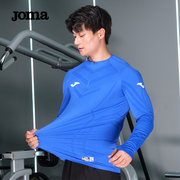 Joma半拉链训练服男春秋圆领透气速干拇指扣跑步健身运动长袖T恤