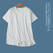 大码棉T恤 夏季外贸男女基础款圆领套头短袖纯色弹力T恤28839