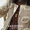 MARSEVEN 闪光派对系列 系带铃铛项链圣诞礼物小众高级感毛衣链