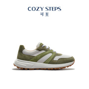 cozysteps可至春季时尚，休闲板鞋拼接网面系带女式休闲运动鞋5152