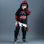 韩国潮版男童秋装套装2023年儿童洋气中大童街舞女童原宿衣服